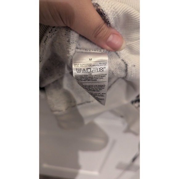 Old Navy boxy fit Leopard Loose Half-Zip French Terry Sweatshirt Size Medium - Picture 5 of 5